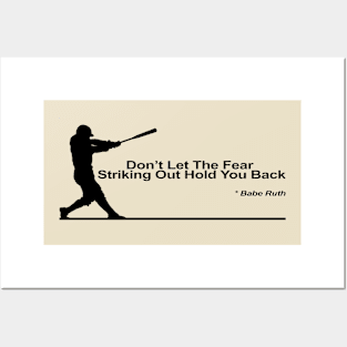 Baseball quote Posters and Art